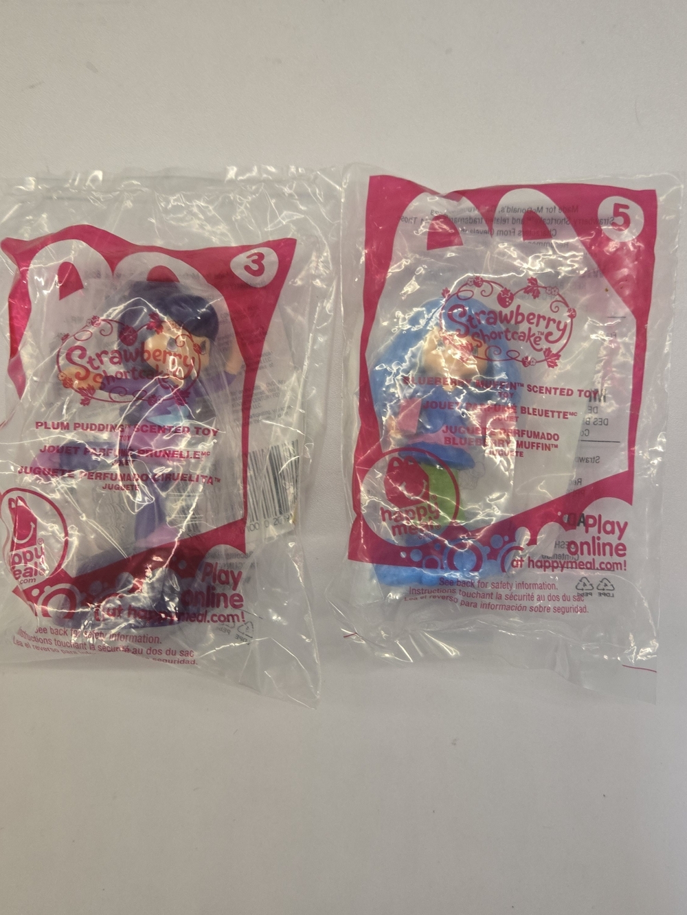 Lot of 2 Vintage 2011 McDonalds Strawberry Shortcake Toys Sealed